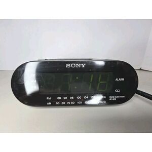 Sony "DREAM Machine" AM/FM Clock Radio ICF-C218 AUTO Black Tested